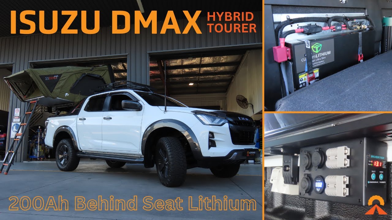 ISUZU DMAX - 200Ah Behind Seat Lithium Dual Battery - ULTIMATE HYBRID TOURER
