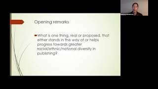 Journal Editors Discuss Diversity in Publishing