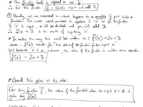 Function Notation - YouTube