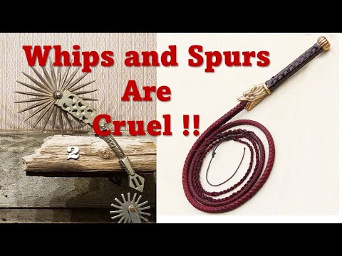 Whips and Spurs are Cruel !!