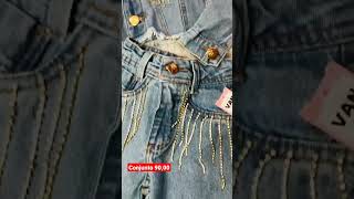 Moda Infantil Moda Blogueirinha Conjunto Calca Wedi Leg E Jaqueta Jeans Looks Do Brás