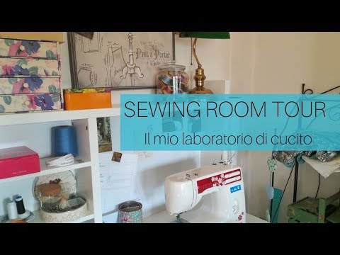 Sewing room tour: il mio laboratorio di cucito - Vlog