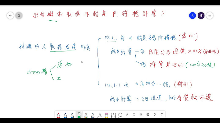继承取得的房地产，出售时要缴交所得税要如何计算? - 天天要闻