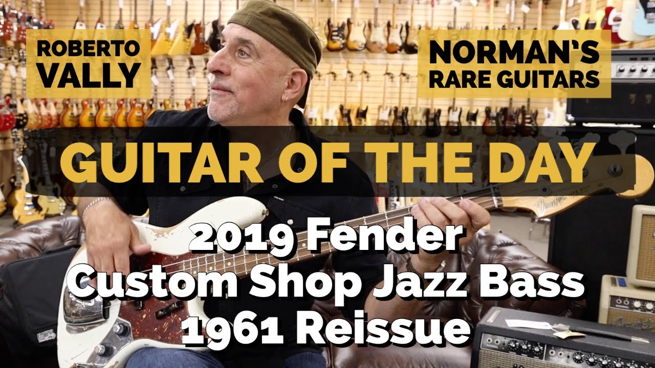 Guitar of the Day: Fender Custom Shop Jazz Bass '61 Reissue | Roberto Vally at Norman's Rare Guitars