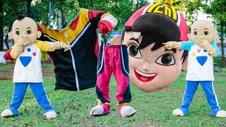 MENCARI KOSTUM BADUT BOBOIBOY YANG HILANG!!! UPIN DAN IPIN JOGET AIYA SUSANTI