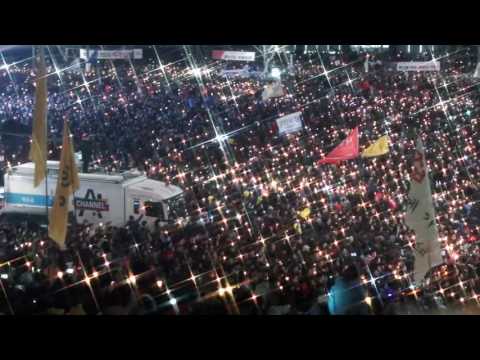2016.12.03 제6차 촛불집회 촛불파도타기 (세종문화회관 앞)