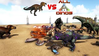 Dodorex vs All Creatures in Ark (NO Bosses) | Ark Battle