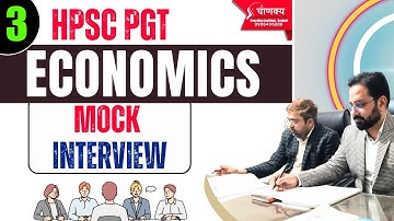 Hpsc pgt Economics Mock Interview preparation | Hpsc pgt interview preparation | Vikas Jangra Sir