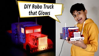 Robo Truck That Glows | Oxygen 2 innovation O2i-Robo Truck- Unboxing and Review Ft. Sparsh Hacks