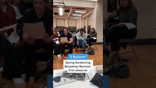 Original Broadway cast of Spring Awakening rehearses \