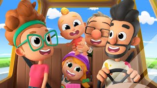 CAR RIDE! Baby Miliki and his family go on a road trip! - Nursery Rhymes & Kids Songs | Miliki