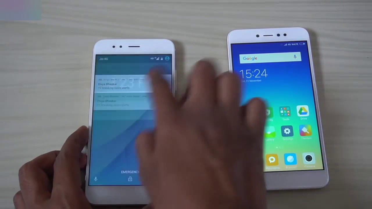 Redmi Y1 vs Xiomi Redmi MiA1 comparison and speed test