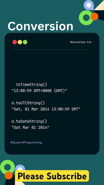 Mastering JavaScript Dates: A Quick Overview #javascript - YouTube