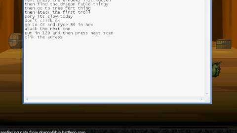 How to level up fast on dragon fable with cheat engine 5.3