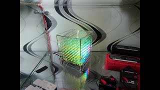 MicroCharge 3D-RGB-LED-Cube Bausatz (8x8x8 LEDs)