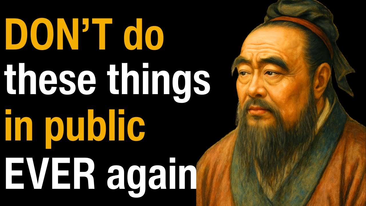 9 Things You Should Never Do in Public - Confucius Lessons - YouTube