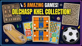 Ultimate Indoor Game Challenge! Bowling, Wooden Puzzle, Maze, Hover Soccer & More! #football #game screenshot 4