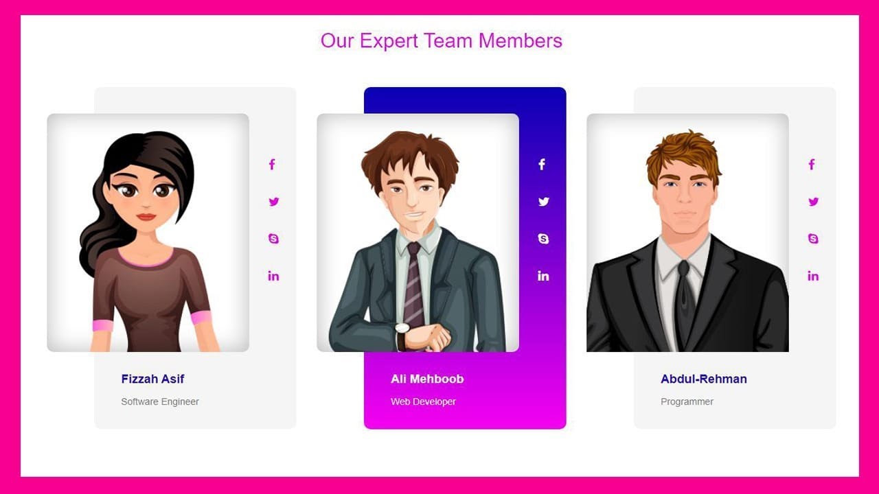 Make Team Section Design Using Bootstrap And CSS | Website Design ...