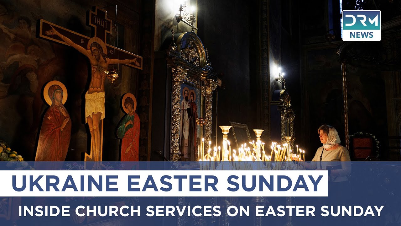 Ukraine Easter Service Live 🔴 : Easter Sunday at Kyiv's St. Michael's Monastery | DRM News