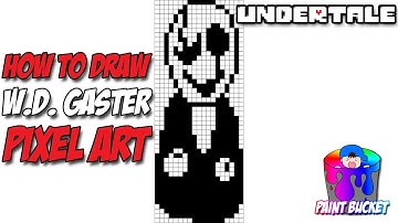 How to Draw W.D. Gaster (Undertale) - Step by Step Drawing Tutorial