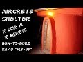 How to Build AirCrete Micro Tiny House Shelter 10 Days in 10 Minuets