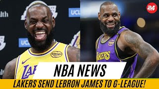 Lakers Send Lebron James To G-League Injury Update