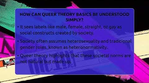 How Can Queer Theory Basics Be Understood Simply? - Queer Teens United