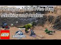 Lego Jurassic World - Prologue - 100% Free Play - Minikits and Gallimus Amber