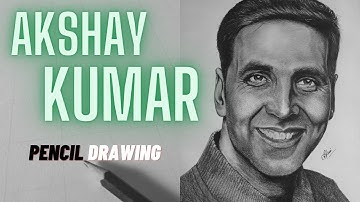 Portrait Drawing of Akshay Kumar | Pencil Drawing | Time lapse Video