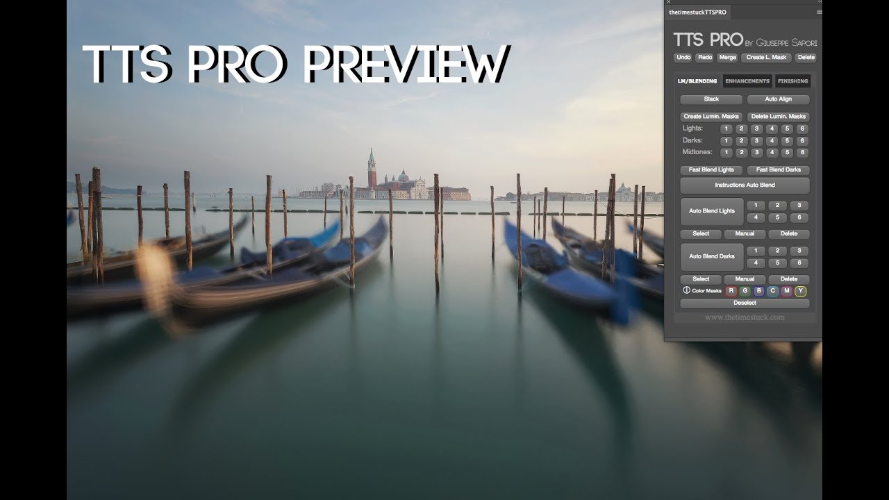 TTS PRO - Luminosity Mask, Digital Blending and Editing tool