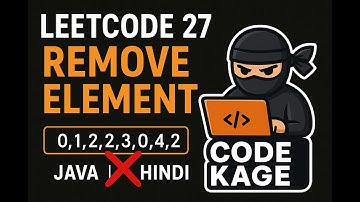 LeetCode 27 | Remove Element | Java Solution + Dry Run (Hindi Explanation)
