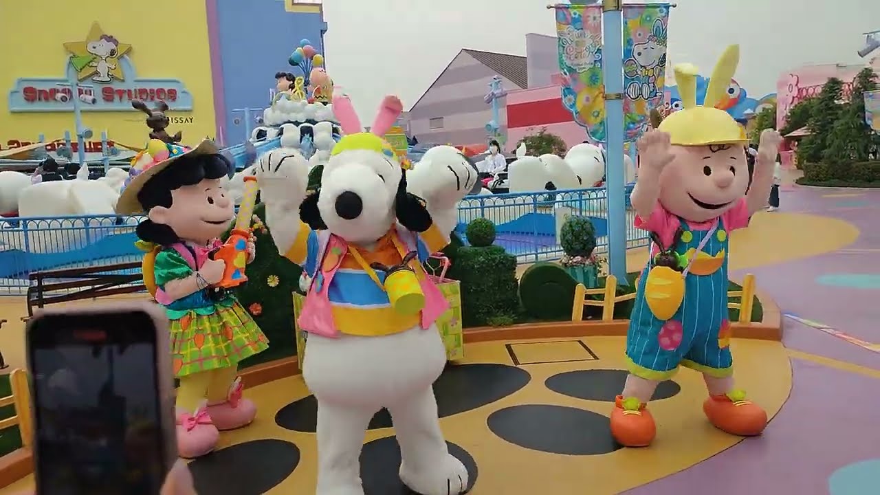 スヌーピー ユニバーサル ワンダーランド イースター ダンス ア ロング Usj 22年5月17日 Youtube