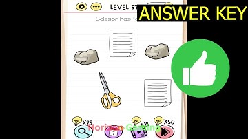 Brain Test Tricky Puzzles LEVEL 57 Scissor has to win - Gameplay Walkthrough Android IOS