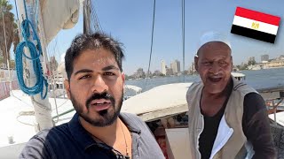 Egyptian Nile River Felucca Ride 🇪🇬 Cairo is Amazing