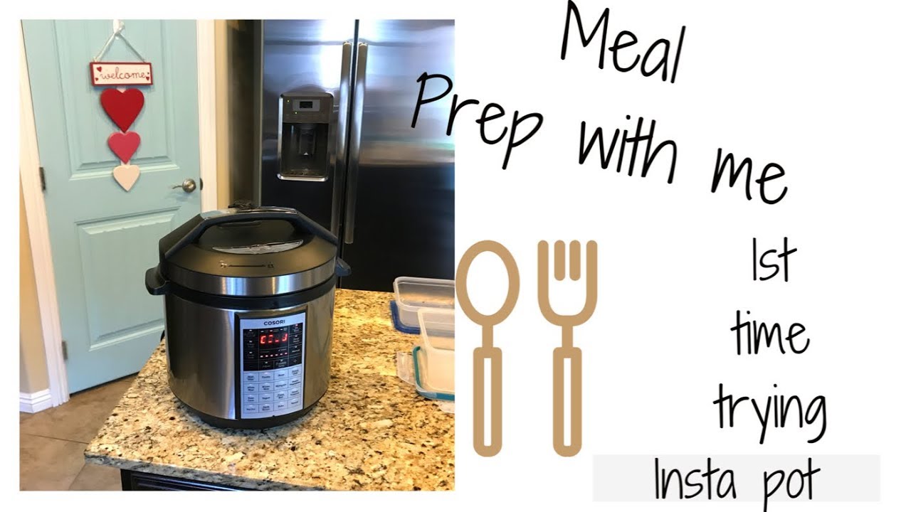 A WEEK OF MEAL PREP IN 4 MINUTES + MY FIRST TIME USING MY NEW PRESSURE