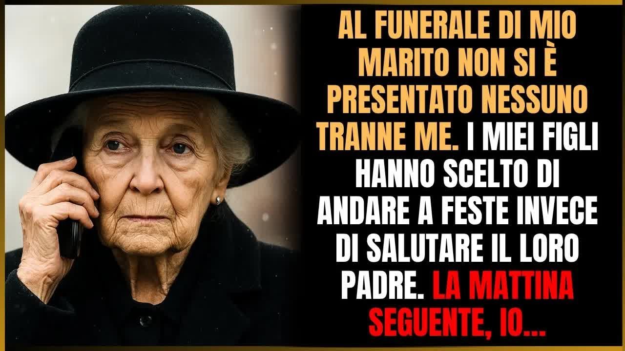 Al funerale di mio marito ero sola  I miei figli hanno scelto le feste invece dell’addio al pad