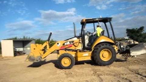 CAT Skip Loader Grader training by Javier Solano
