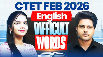 CTET FEB 2026 English Difficult Words ✅ by Sachin Academy live 1pm | Nidhi Ma