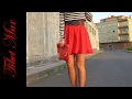 Cómo combinar una falda roja ♥ Oufit falda roja