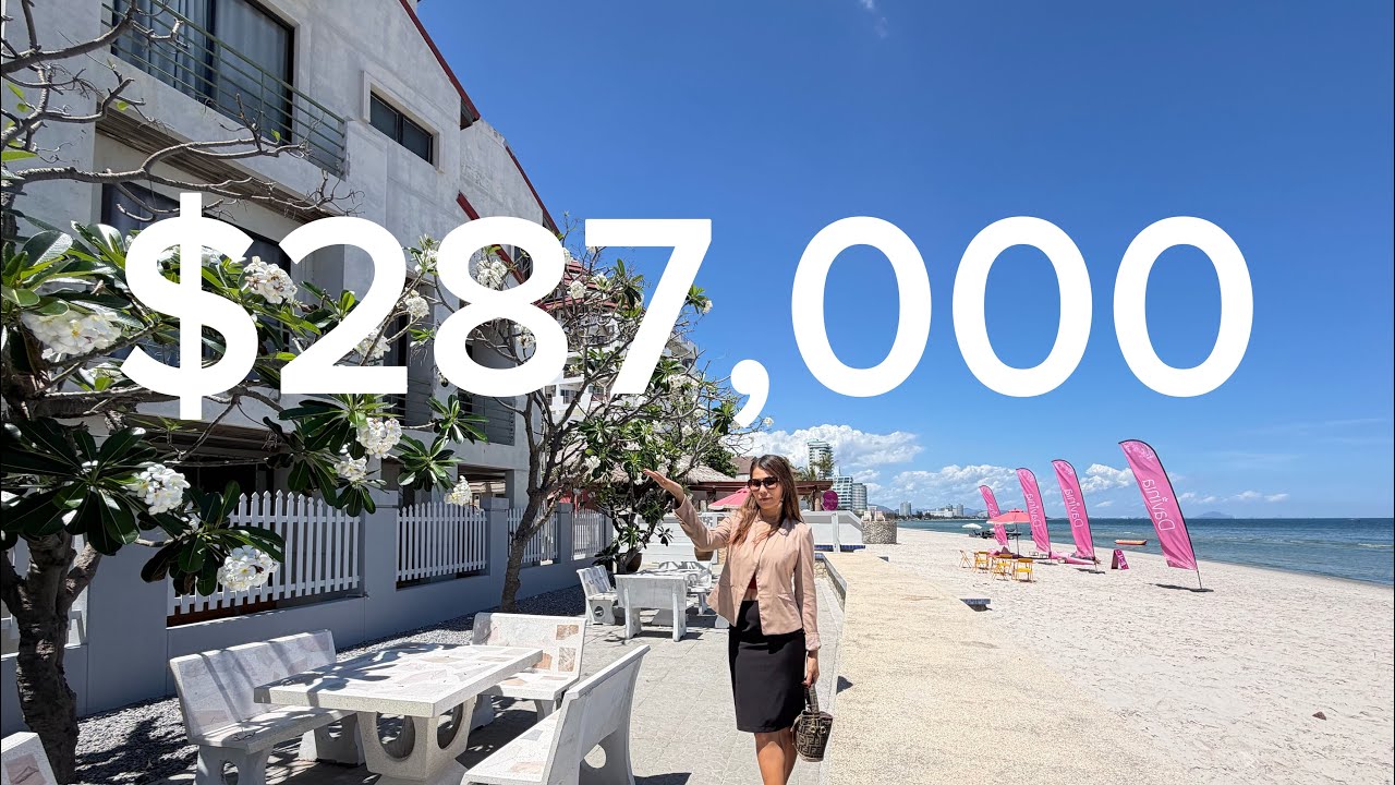 Hot Deal ! Beachfront Townhouse in Hua Hin Thailand Rare To find 