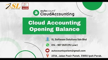 AutoCount Cloud Accounting   [Opening Balance]