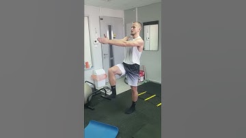 One leg balance with torso rotation