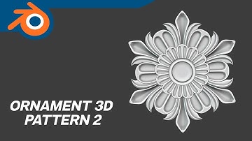 Ornament 3D Pattern 2 - Blender 3D Tutorial