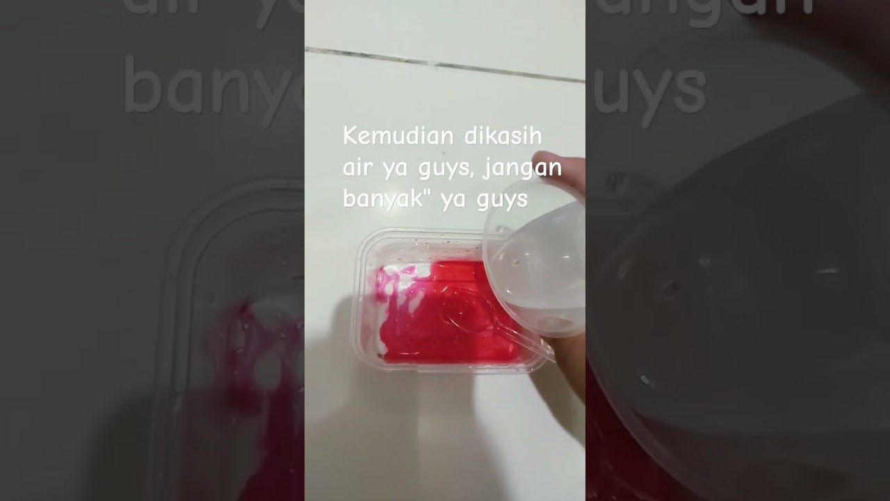 Mari kita bikin water slime ya guys/cr sound:@fruittea3805