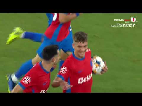 GOOOL! FCSB - Hermannstadt 1-1. Stoian egalează în prelungiri! Gol superb, din plonjon