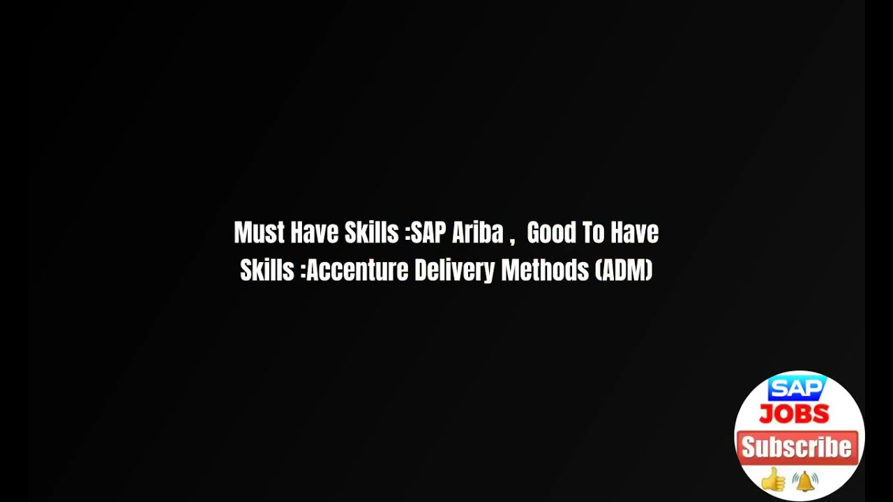 JOB Opening - SAP Ariba Application Designer