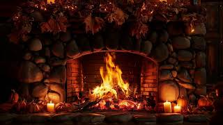 🔥 Cozy Fireplace Sounds in Autumn: Blazing Flames & Deep Relaxation Good Night's Sleep