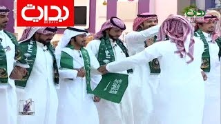 لعب المتسابقين على شيلة إيه أنا سعودي | #زد_فرصتك3