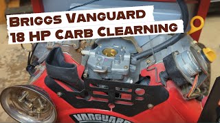 Briggs Stratton Vanguard 18 HP Carburetor Cleaning