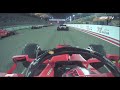 CHARLES LECLERC WORRIED RADIO AFTER GROSJEAN CRASH AT BAHRAIN 2020 GP (ONBOARD)